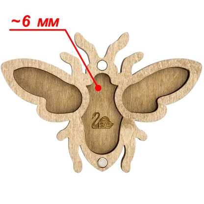 Bead organizer with wooden cover FLZB-106 Wonderland Crafts Bead Organizers - HobbyJobby