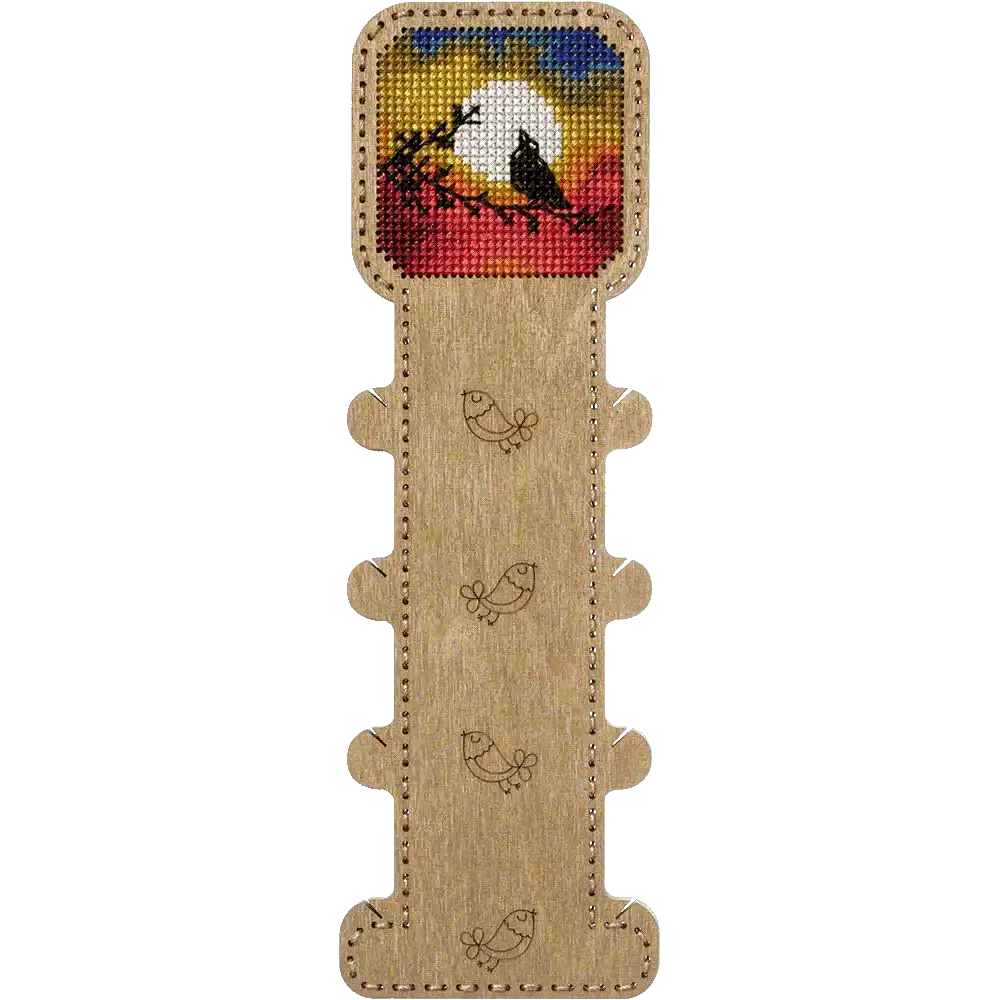 Blank for embroidery with thread on wood FLHW-009 Wonderland Crafts Blank for Embroidery - HobbyJobby