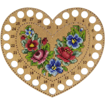 Blank for embroidery with thread on wood FLHW-017 Wonderland Crafts Blank for Embroidery - HobbyJobby