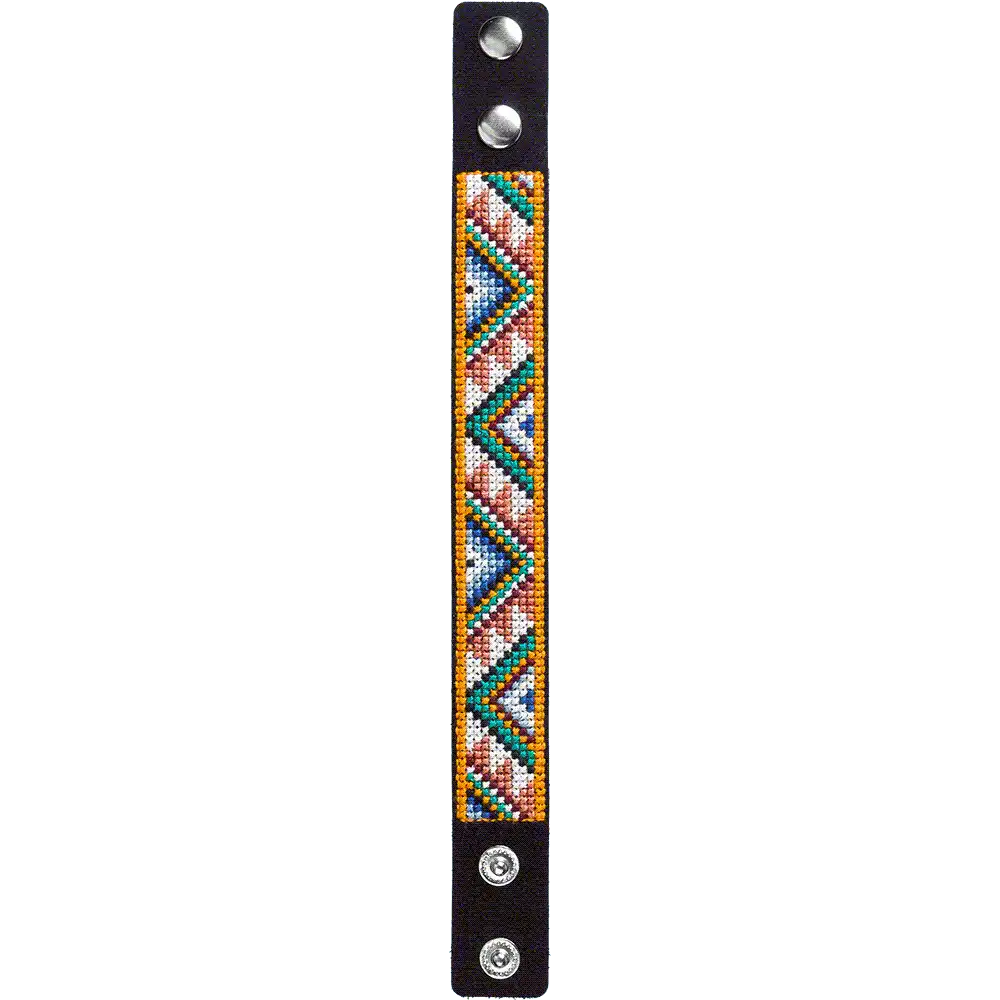 Bracelet Needlecraft Kit - Cross Stitch Kits on Leather Wonderland Crafts Bracelet Kits - HobbyJobby