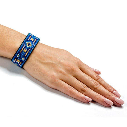 Bracelet Needlecraft Kit - Cross Stitch Kits on Leather Wonderland Crafts Bracelet Kits - HobbyJobby