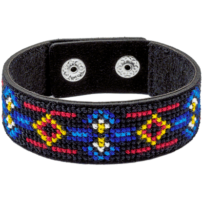 Bracelet Needlecraft Kit - Cross Stitch Kits on Leather Wonderland Crafts Bracelet Kits - HobbyJobby