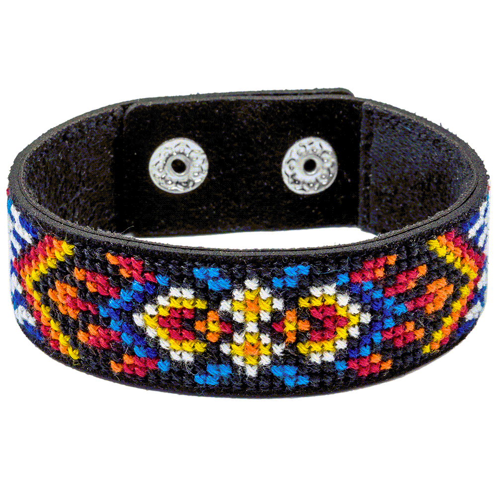 Bracelet Needlecraft Kit - Cross Stitch Kits on Leather Wonderland Crafts Bracelet Kits - HobbyJobby