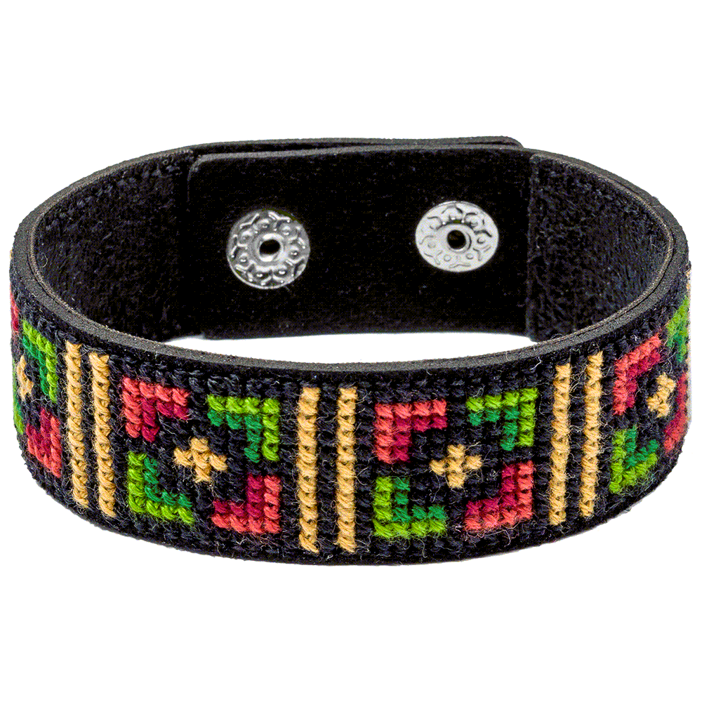 Bracelet Needlecraft Kit - Cross Stitch Kits on Leather Wonderland Crafts Bracelet Kits - HobbyJobby