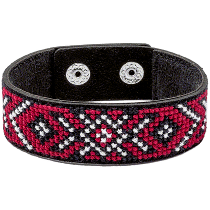 Bracelet Needlecraft Kit - Cross Stitch Kits on Leather Wonderland Crafts Bracelet Kits - HobbyJobby