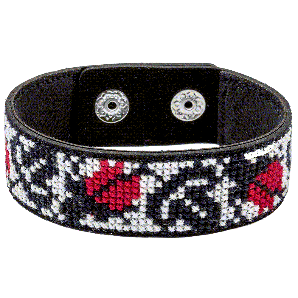 Bracelet Needlecraft Kit - Cross Stitch Kits on Leather Wonderland Crafts Bracelet Kits - HobbyJobby