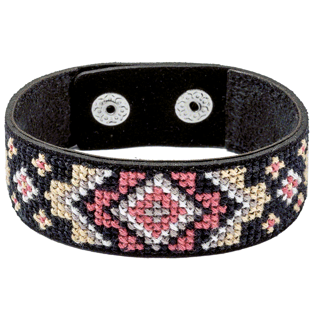 Bracelet Needlecraft Kit - Cross Stitch Kits on Leather Wonderland Crafts Bracelet Kits - HobbyJobby