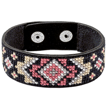 Bracelet Needlecraft Kit - Cross Stitch Kits on Leather Wonderland Crafts Bracelet Kits - HobbyJobby
