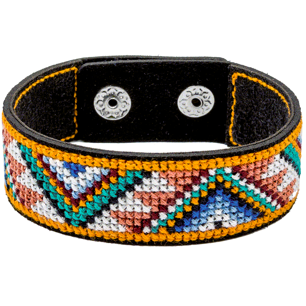 Bracelet Needlecraft Kit - Cross Stitch Kits on Leather Wonderland Crafts Bracelet Kits - HobbyJobby