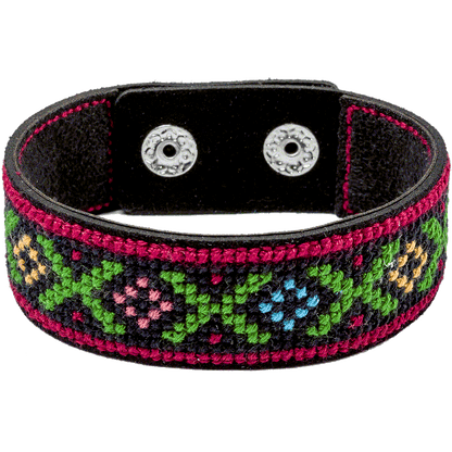 Bracelet Needlecraft Kit - Cross Stitch Kits on Leather Wonderland Crafts Bracelet Kits - HobbyJobby