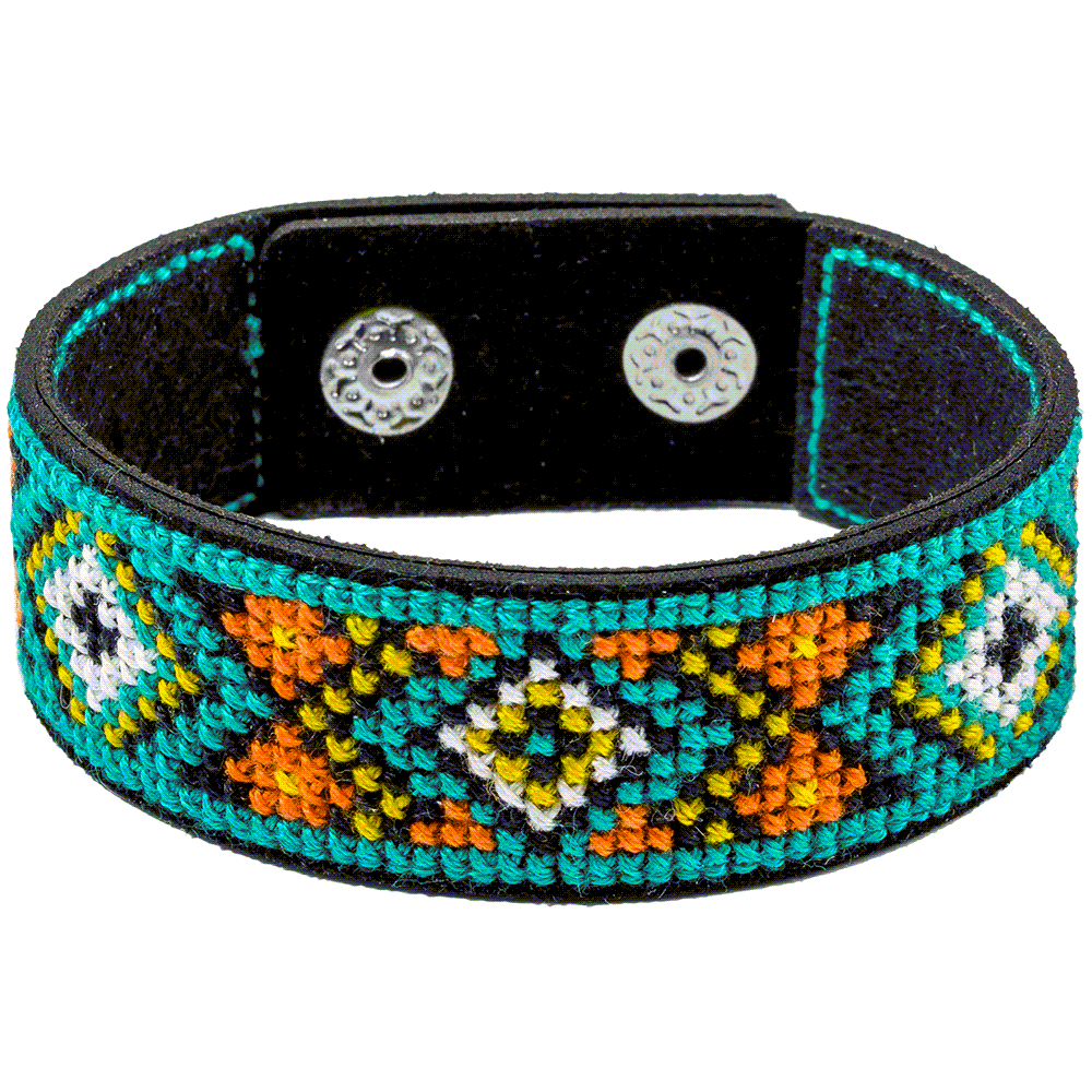 Bracelet Needlecraft Kit - Cross Stitch Kits on Leather Wonderland Crafts Bracelet Kits - HobbyJobby