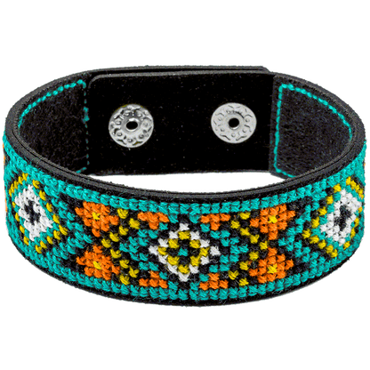 Bracelet Needlecraft Kit - Cross Stitch Kits on Leather Wonderland Crafts Bracelet Kits - HobbyJobby