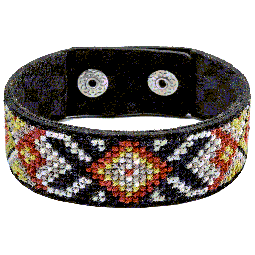 Bracelet Needlecraft Kit - Cross Stitch Kits on Leather Wonderland Crafts Bracelet Kits - HobbyJobby