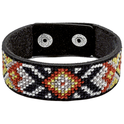 Bracelet Needlecraft Kit - Cross Stitch Kits on Leather Wonderland Crafts Bracelet Kits - HobbyJobby