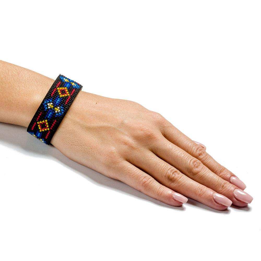 Bracelet Needlecraft Kit - Cross Stitch Kits on Leather Wonderland Crafts Bracelet Kits - HobbyJobby