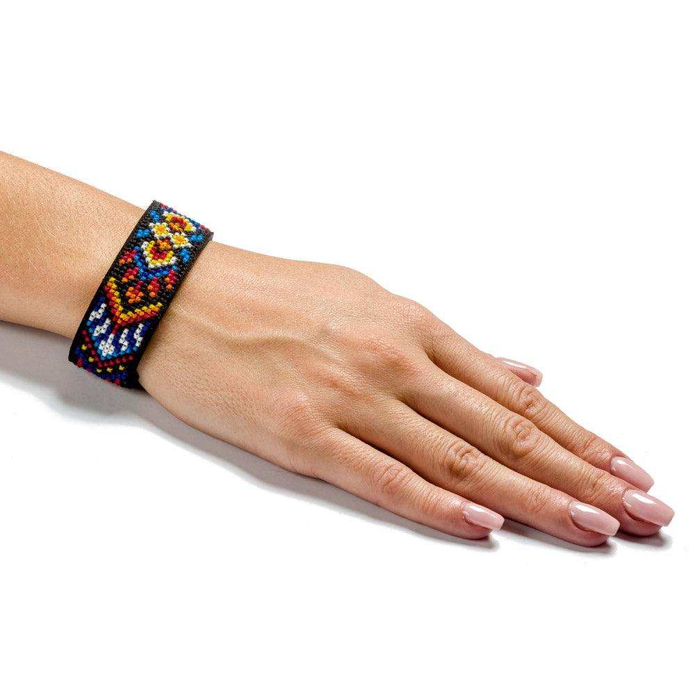 Bracelet Needlecraft Kit - Cross Stitch Kits on Leather Wonderland Crafts Bracelet Kits - HobbyJobby