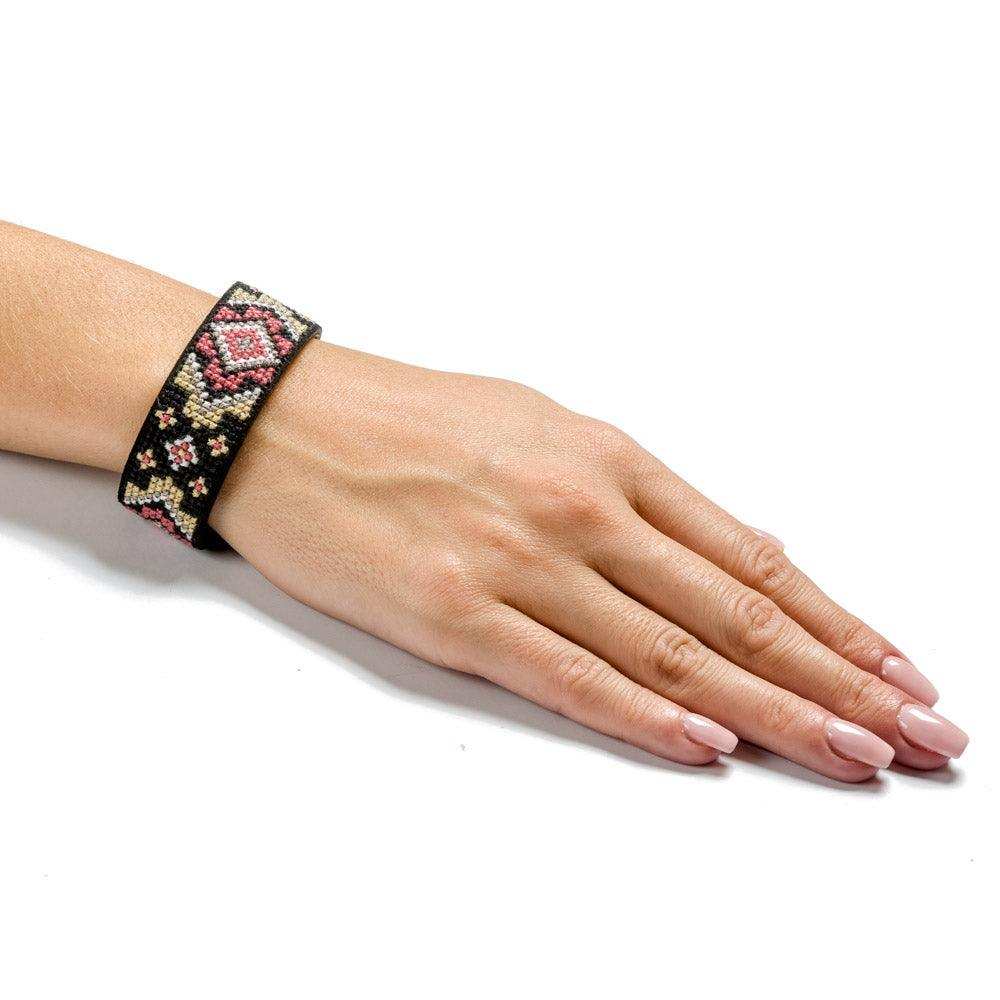 Bracelet Needlecraft Kit - Cross Stitch Kits on Leather Wonderland Crafts Bracelet Kits - HobbyJobby