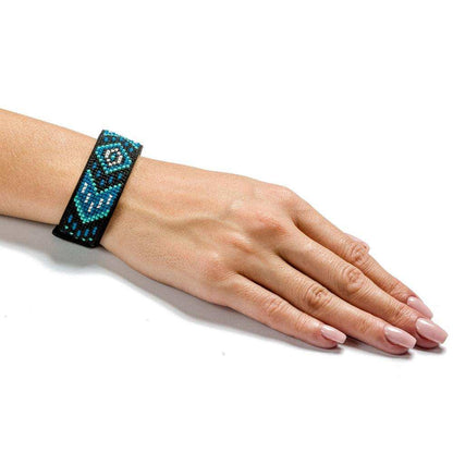 Bracelet Needlecraft Kit - Cross Stitch Kits on Leather Wonderland Crafts Bracelet Kits - HobbyJobby