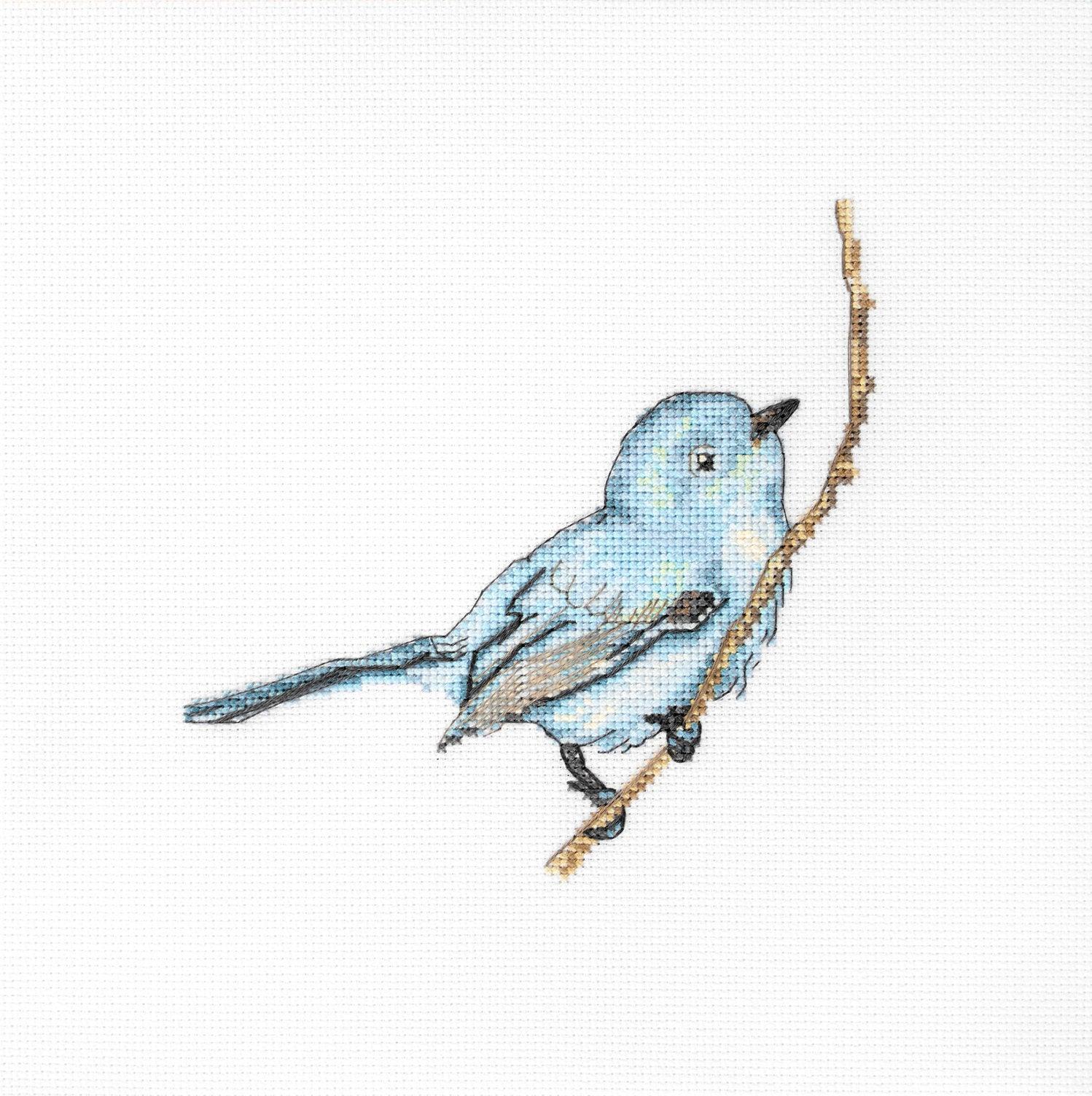 Cross Stitch Kit Luca-S - Blue Bird, B11588 Cross Stitch Kits - HobbyJobby