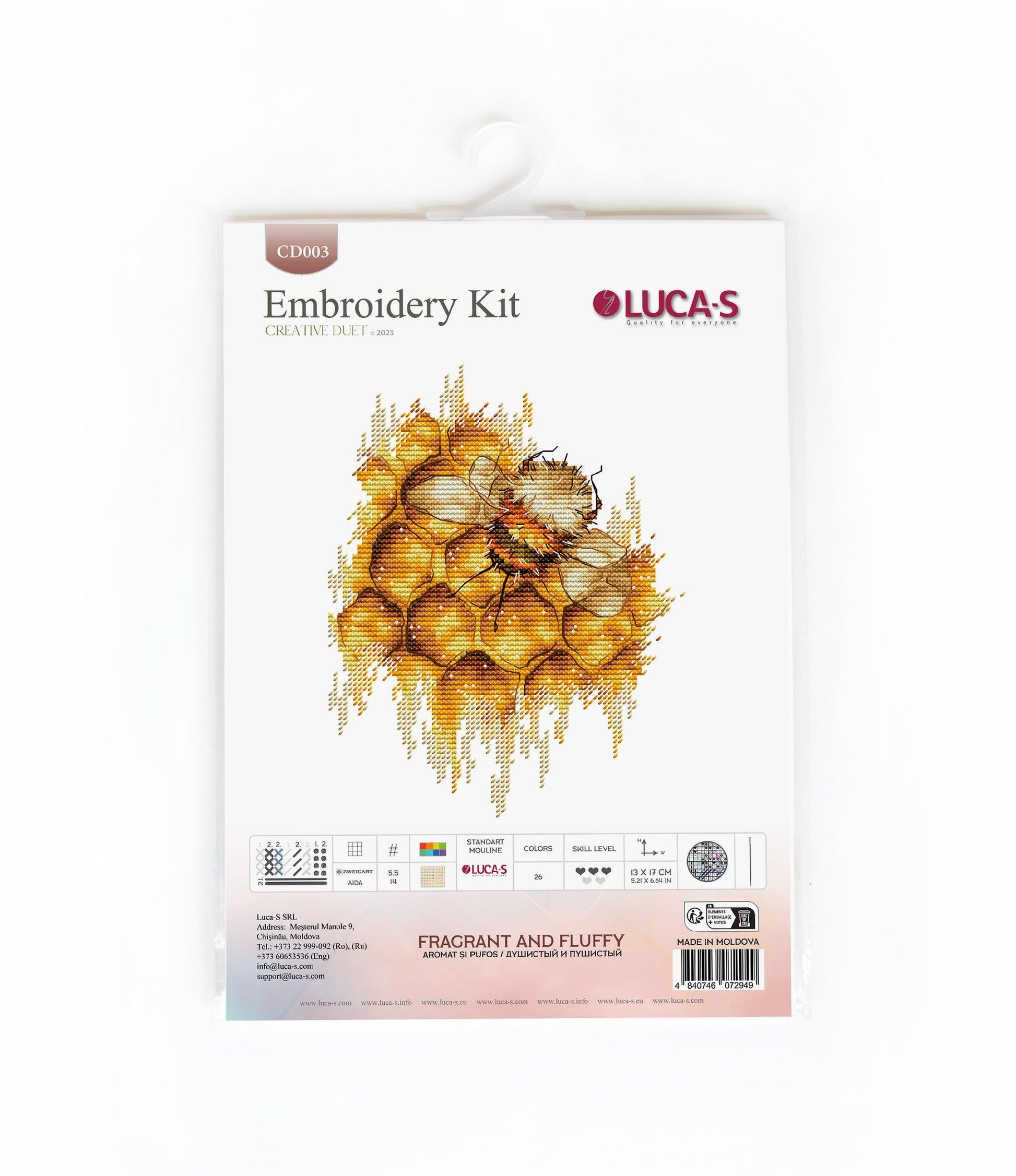 Cross Stitch Kit Luca-S - CD003 Fragrant and fluffy - Luca-S Cross Stitch Kits