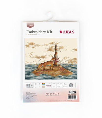 Cross Stitch Kit Luca-S - Fox on Island, CD006 - Luca-S Cross Stitch Kits