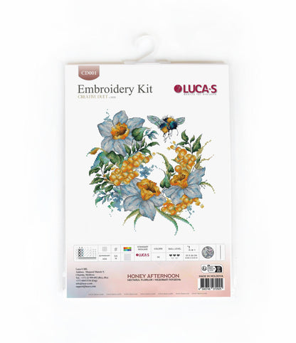 Cross Stitch Kit Luca-S - Honey Afternoon, CD001 - Luca-S Cross Stitch Kits