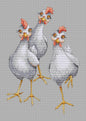 Cross Stitch Kit Luca-S - My chickens, CD004 - Luca-S Cross Stitch Kits