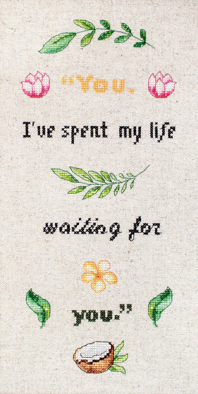 Cross Stitch Kit Luca-S - Slogan - HobbyJobby