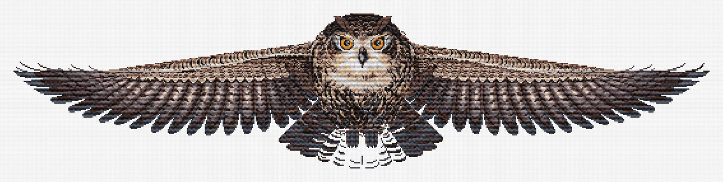 Cross Stitch Kit Luca-S - The Owl, CD005 - Luca-S Cross Stitch Kits