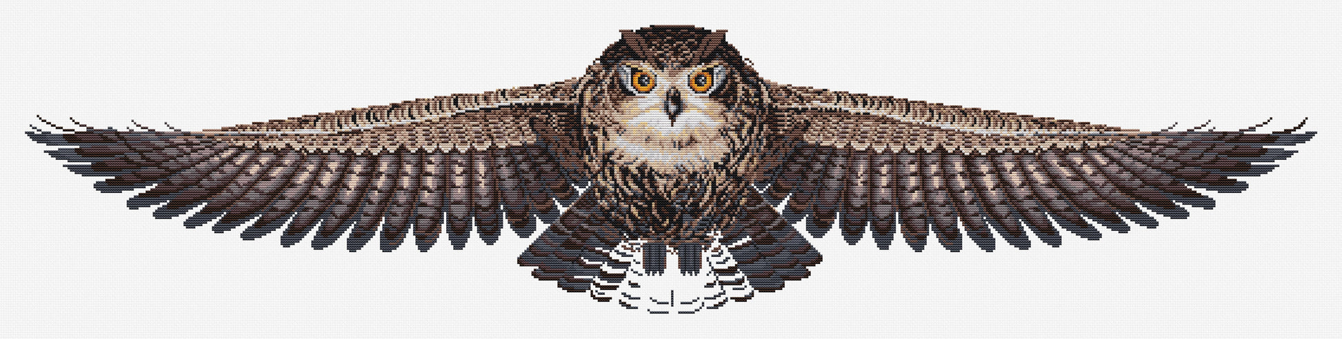 Cross Stitch Kit Luca-S - The Owl, CD005 - Luca-S Cross Stitch Kits