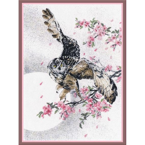 Cross Stitch Kit Oven - In Sakura Flowers, SPK017 Oven Cross Stitch Kits - HobbyJobby