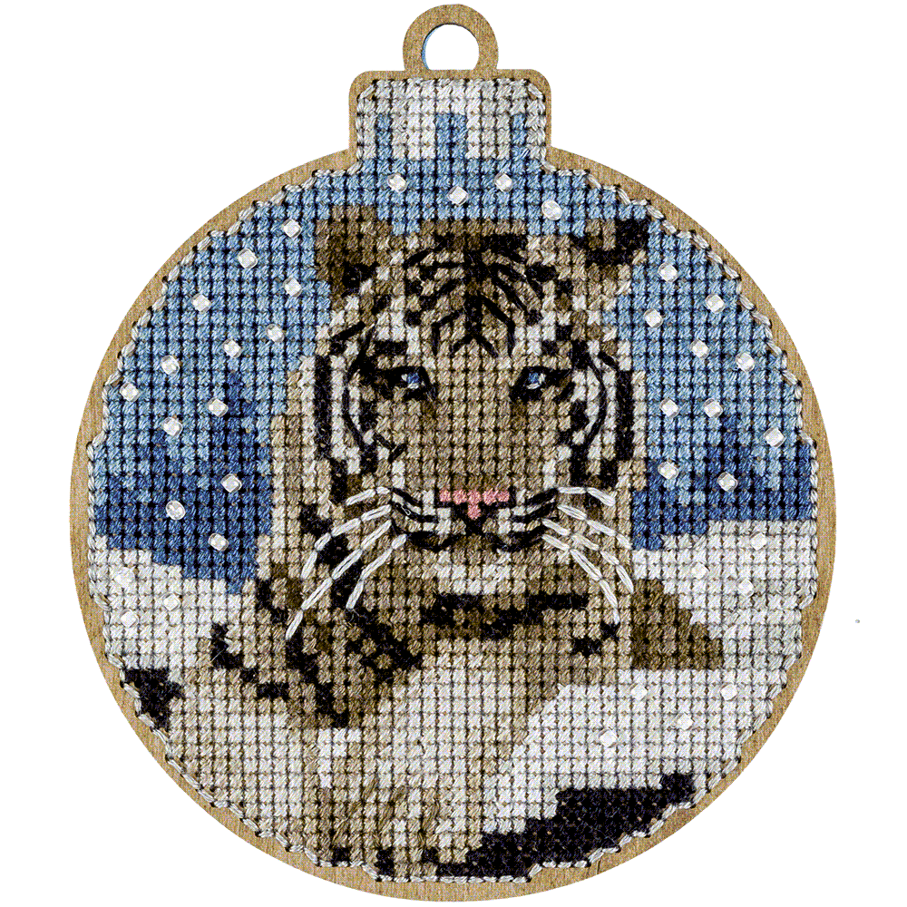 Cross Stitch Kit with Beads on Wood - Toys Needlecraft on Wood Wonderland Crafts Wooden Kits - HobbyJobby