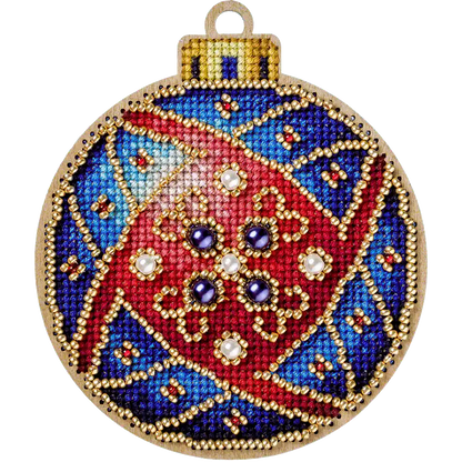 Cross Stitch Kit with Beads on Wood - Toys Needlecraft on Wood Wonderland Crafts Wooden Kits - HobbyJobby