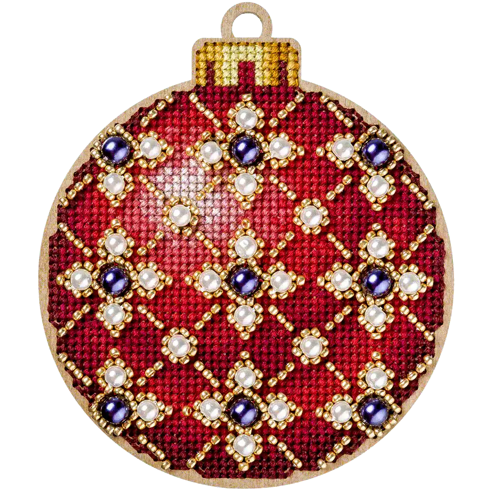 Cross Stitch Kit with Beads on Wood - Toys Needlecraft on Wood Wonderland Crafts Wooden Kits - HobbyJobby