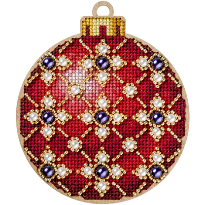 Cross Stitch Kit with Beads on Wood - Toys Needlecraft on Wood Wonderland Crafts Wooden Kits - HobbyJobby