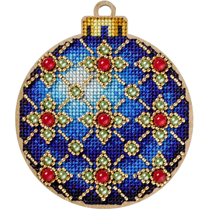 Cross Stitch Kit with Beads on Wood - Toys Needlecraft on Wood Wonderland Crafts Wooden Kits - HobbyJobby