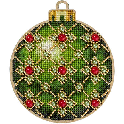 Cross Stitch Kit with Beads on Wood - Toys Needlecraft on Wood Wonderland Crafts Wooden Kits - HobbyJobby