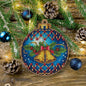 Cross Stitch Kit with Beads on Wood Wonderland Crafts Wooden Kits - HobbyJobby