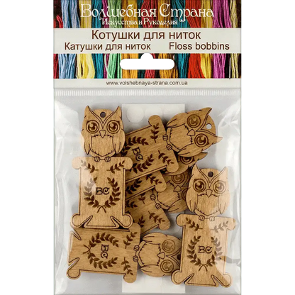 Floss bobbins FLC-070(S) (6 pieces) Wonderland Crafts Floss Bobbins - HobbyJobby