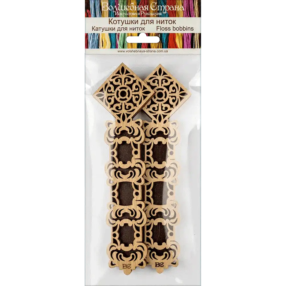 Floss bobbins FLC-093(S) (2 pieces) Wonderland Crafts Floss Bobbins - HobbyJobby