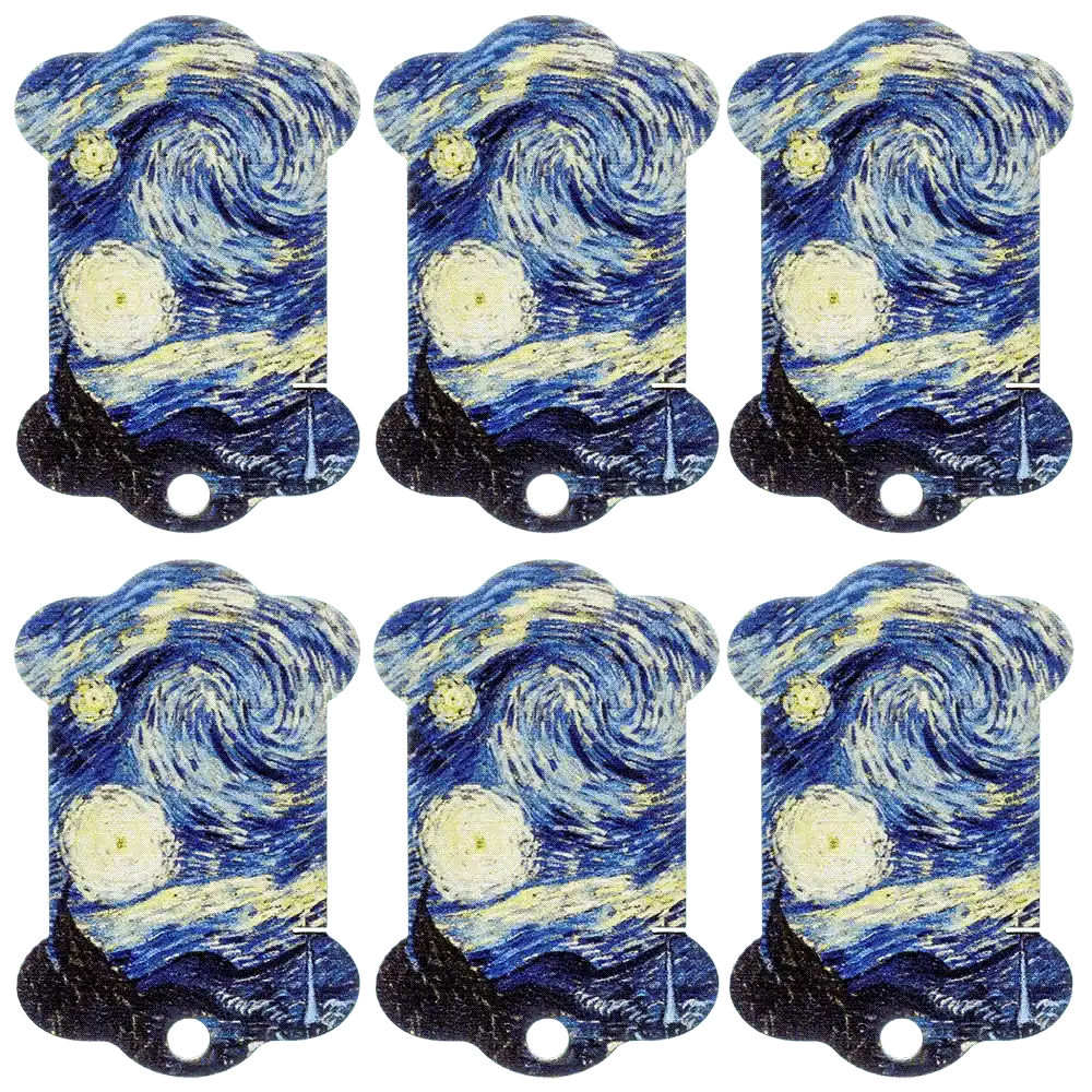 Floss bobbins FLC-104(S) (6 pieces) Wonderland Crafts Floss Bobbins - HobbyJobby