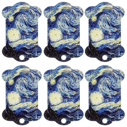 Floss bobbins FLC-104(S) (6 pieces) Wonderland Crafts Floss Bobbins - HobbyJobby