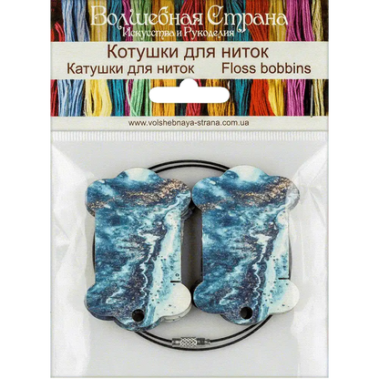 Floss bobbins FLC-111(S) (6 pieces) Wonderland Crafts Floss Bobbins - HobbyJobby