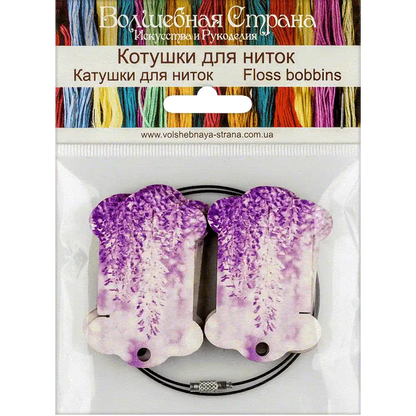 Floss bobbins FLC-112(S) (6 pieces) Wonderland Crafts Floss Bobbins - HobbyJobby