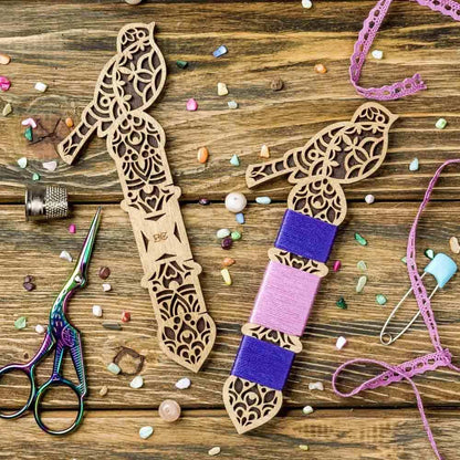 Floss Bobbins, Wooden Thread Bobbins - Thread Organizers Wonderland Crafts Floss Bobbins - HobbyJobby