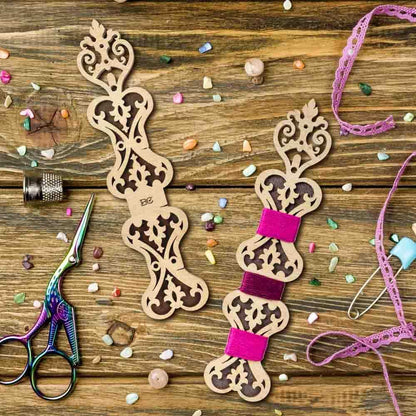 Floss Bobbins, Wooden Thread Bobbins - Thread Organizers Wonderland Crafts Floss Bobbins - HobbyJobby