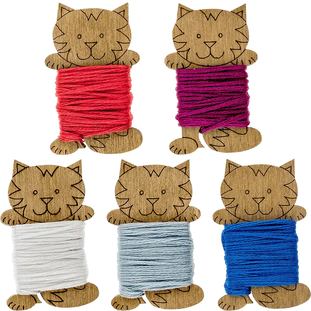 Floss Bobbins, Wooden Thread Bobbins - Thread Organizers Wonderland Crafts Floss Bobbins - HobbyJobby