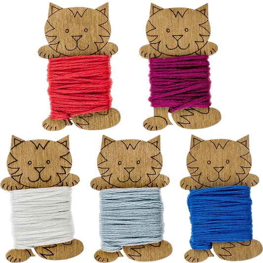 Floss Bobbins, Wooden Thread Bobbins - Thread Organizers Wonderland Crafts Floss Bobbins - HobbyJobby