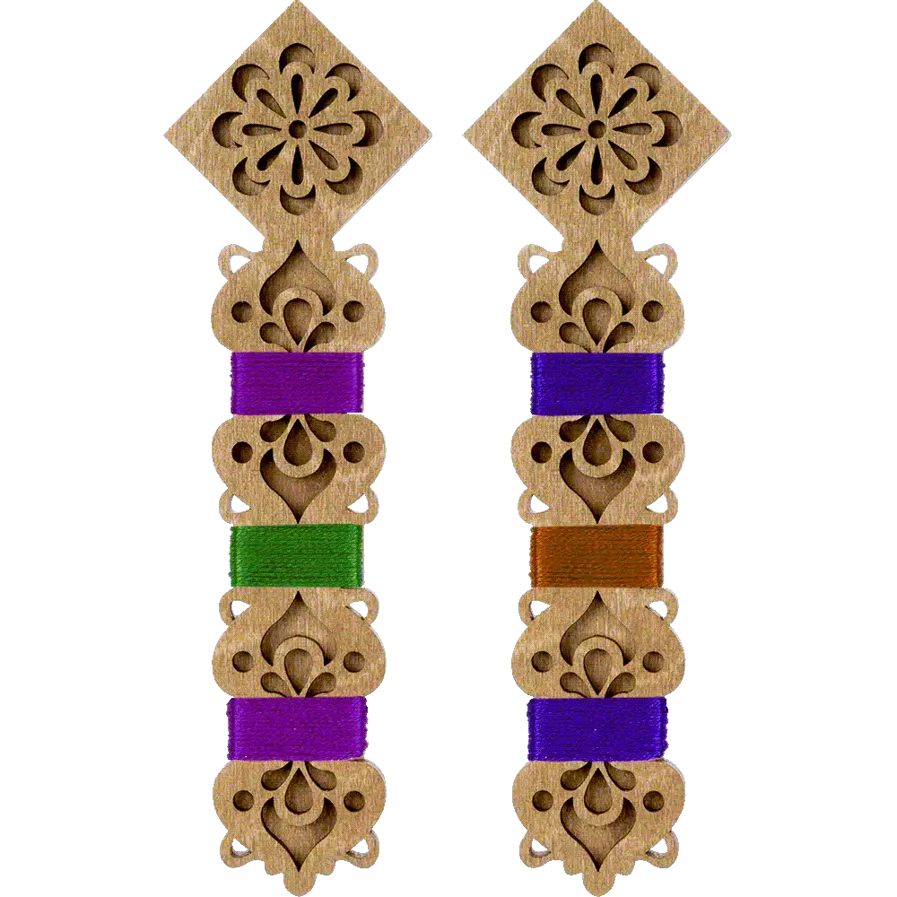 Floss Bobbins, Wooden Thread Bobbins - Thread Organizers Wonderland Crafts Floss Bobbins - HobbyJobby