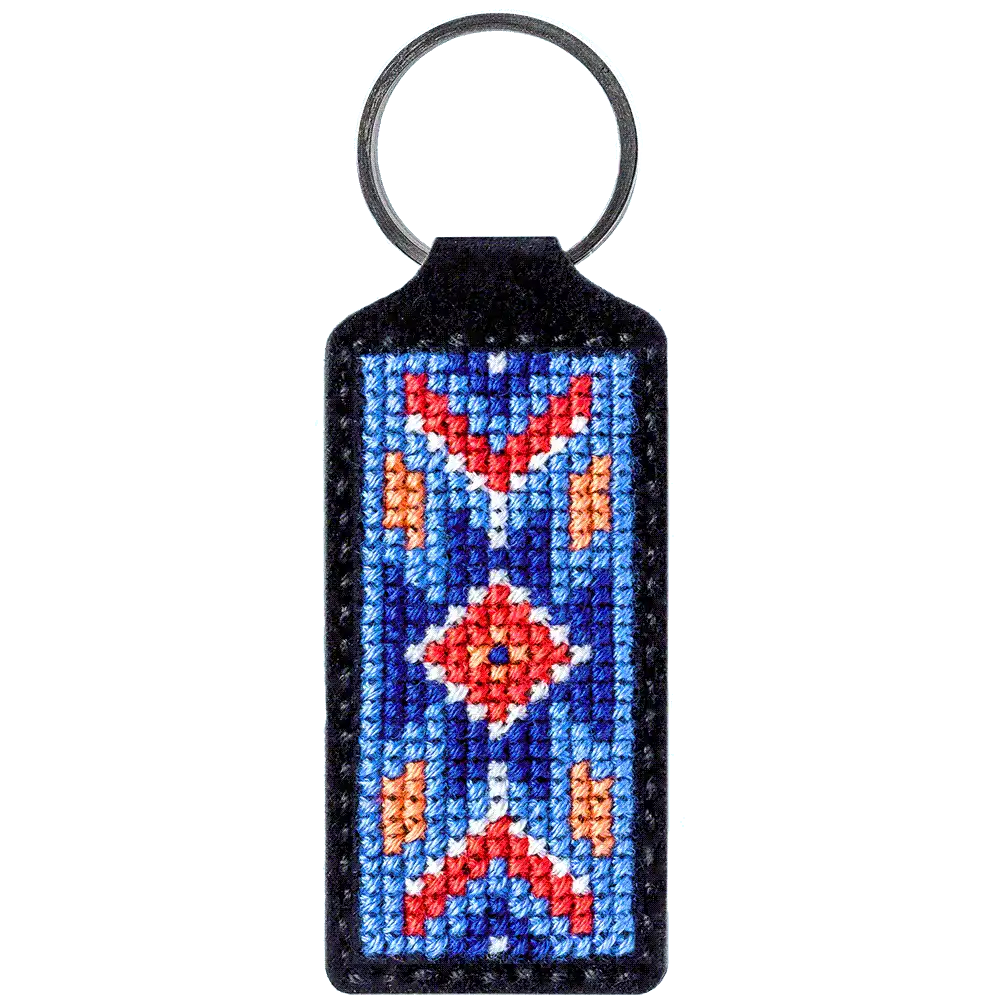 Key Chain Needlecraft Kit - Cross Stitch Kits on Leather Wonderland Crafts Key-Chain Kit - HobbyJobby